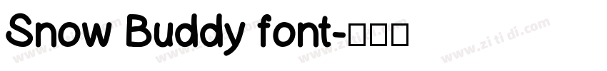 Snow Buddy font字体转换